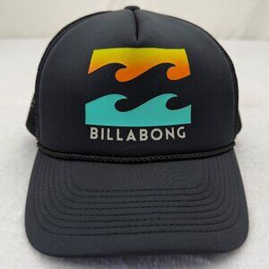 Billabong Meshback Snapback Adjustable Cap Hat Black